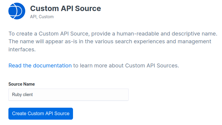 Custom API Source