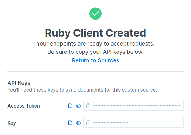 Ruby Client Created